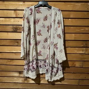 Floral Lace Kimono